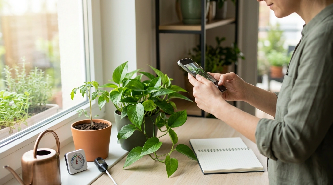 AI Plant Care Routine: Photos, Logs, Fewer Mistakes